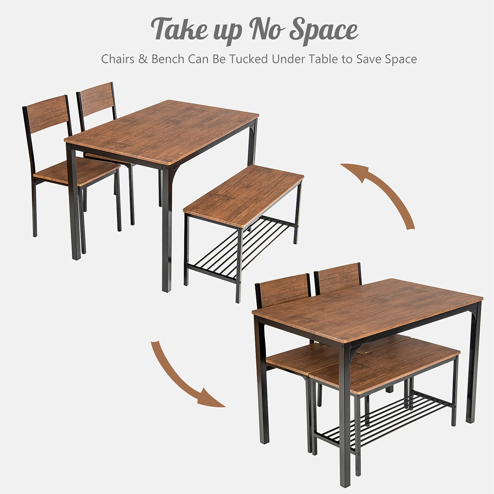 BIM objects - Free download! Giantex Dining Table Set with Bistro Chairs