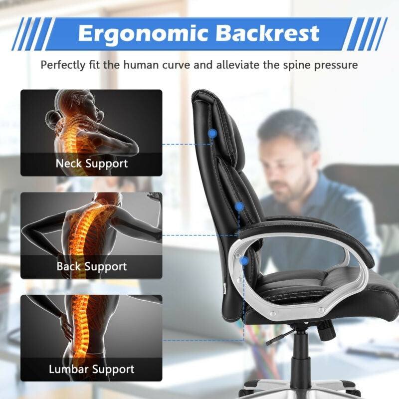 Executive Office Chair, Comfortable Adjustable Ergonomic Computer Office Chair