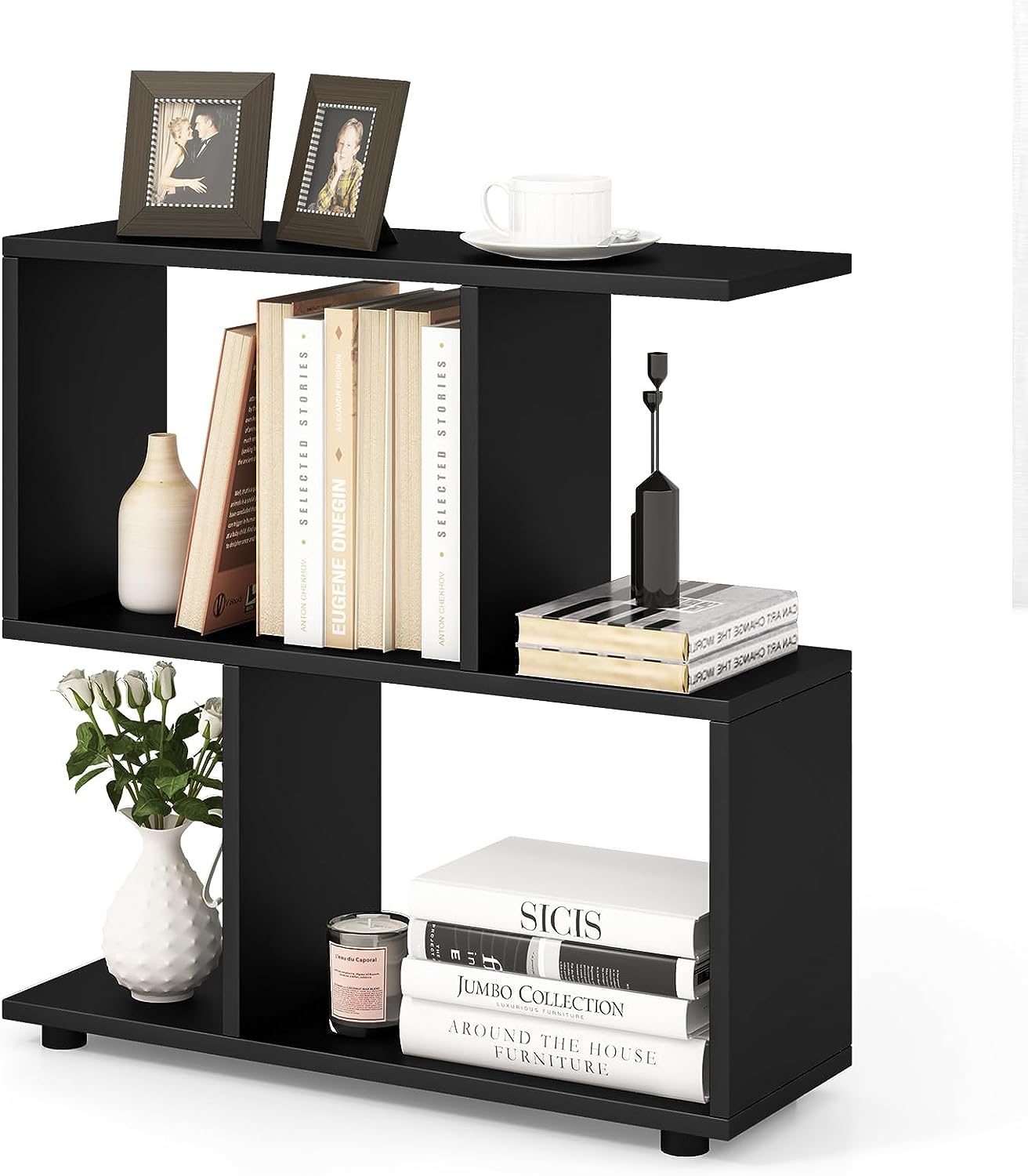 Giantex 3-Tier Geometric Bookshelf