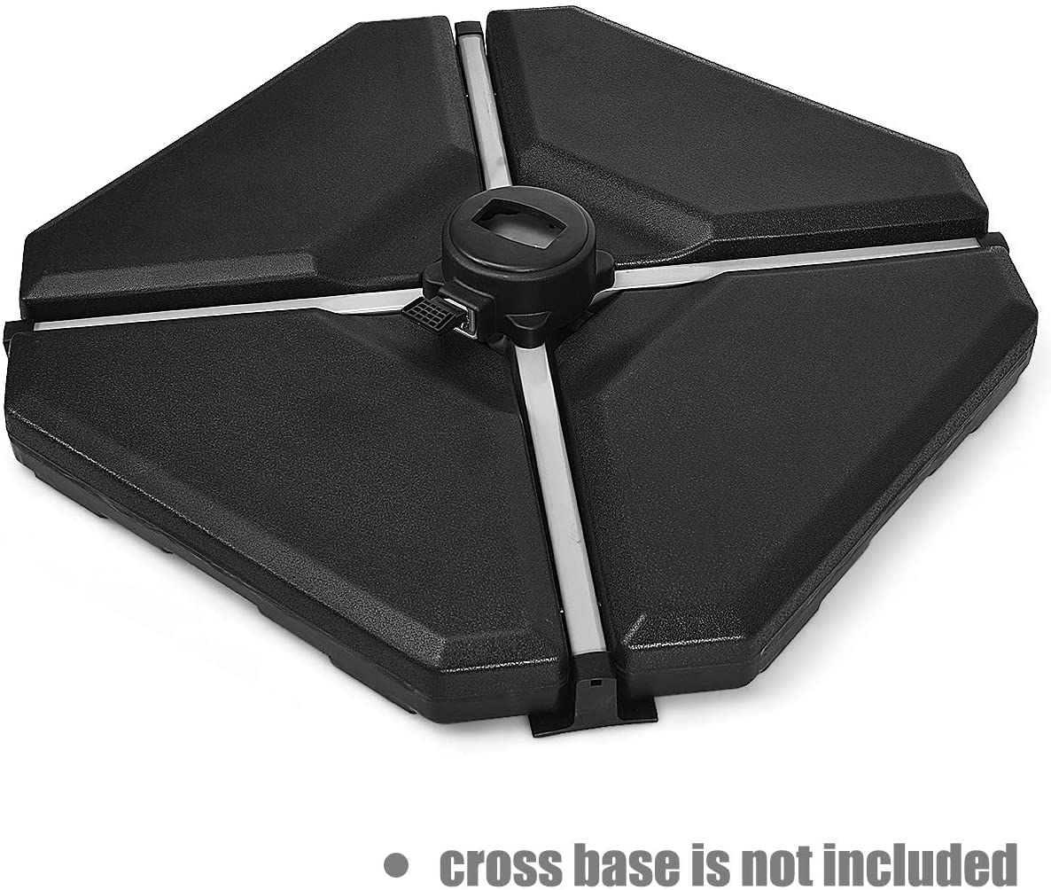4PCS Patio Umbrella Base Weight (Triangular 33"X33") - Giantexus