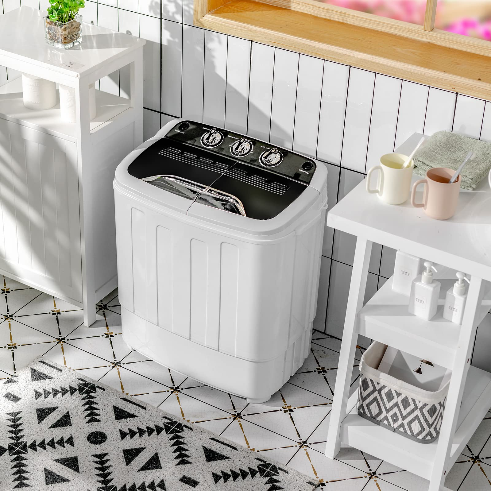 Giantex Portable Compact Full-Automatic Laundry 8 lbs Load Capacity Wa –  Ultra Pickleball