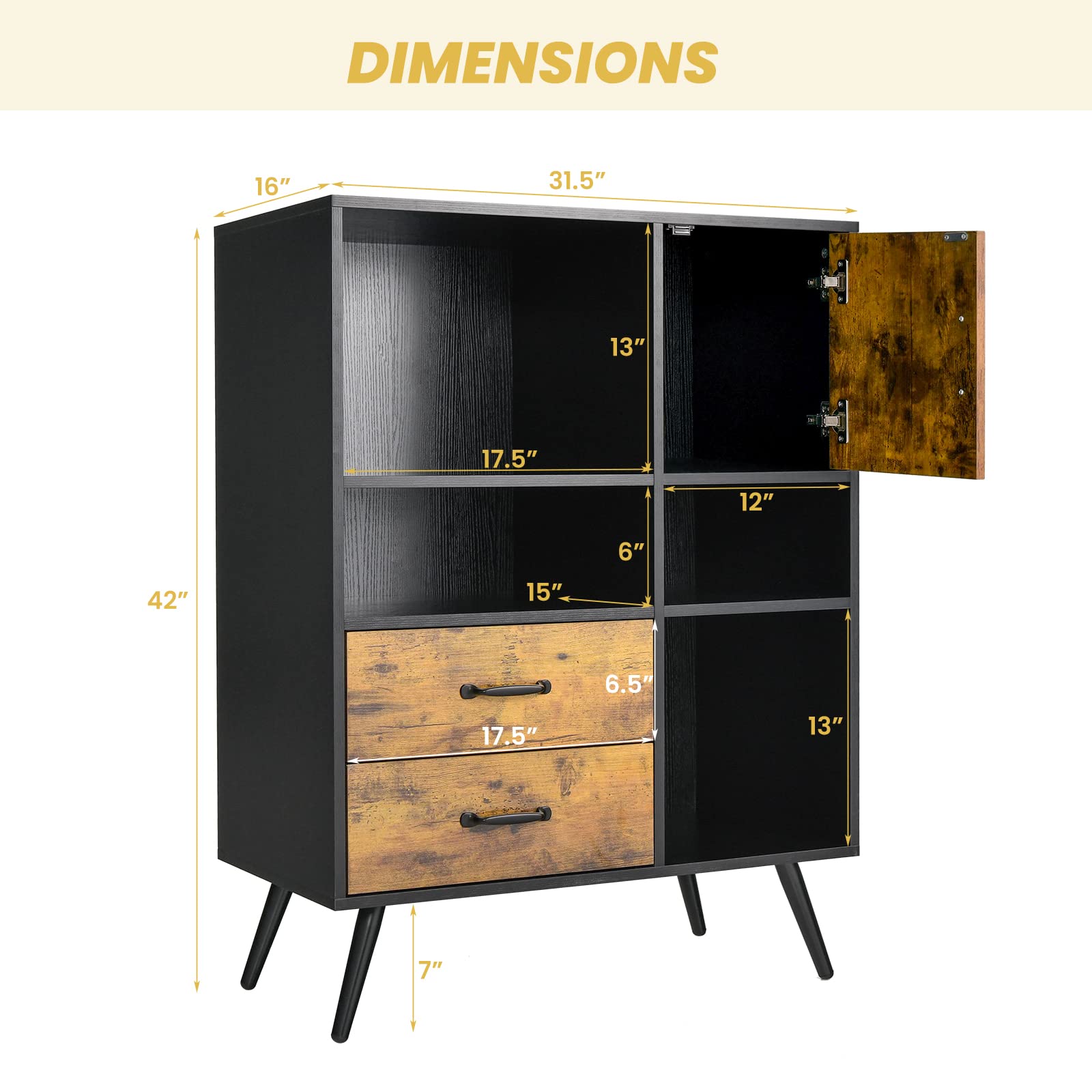 Giantex Buffet Cabinet with Storage