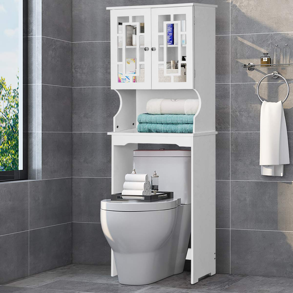 Giantex Over-The-Toilet Bathroom Storage Space