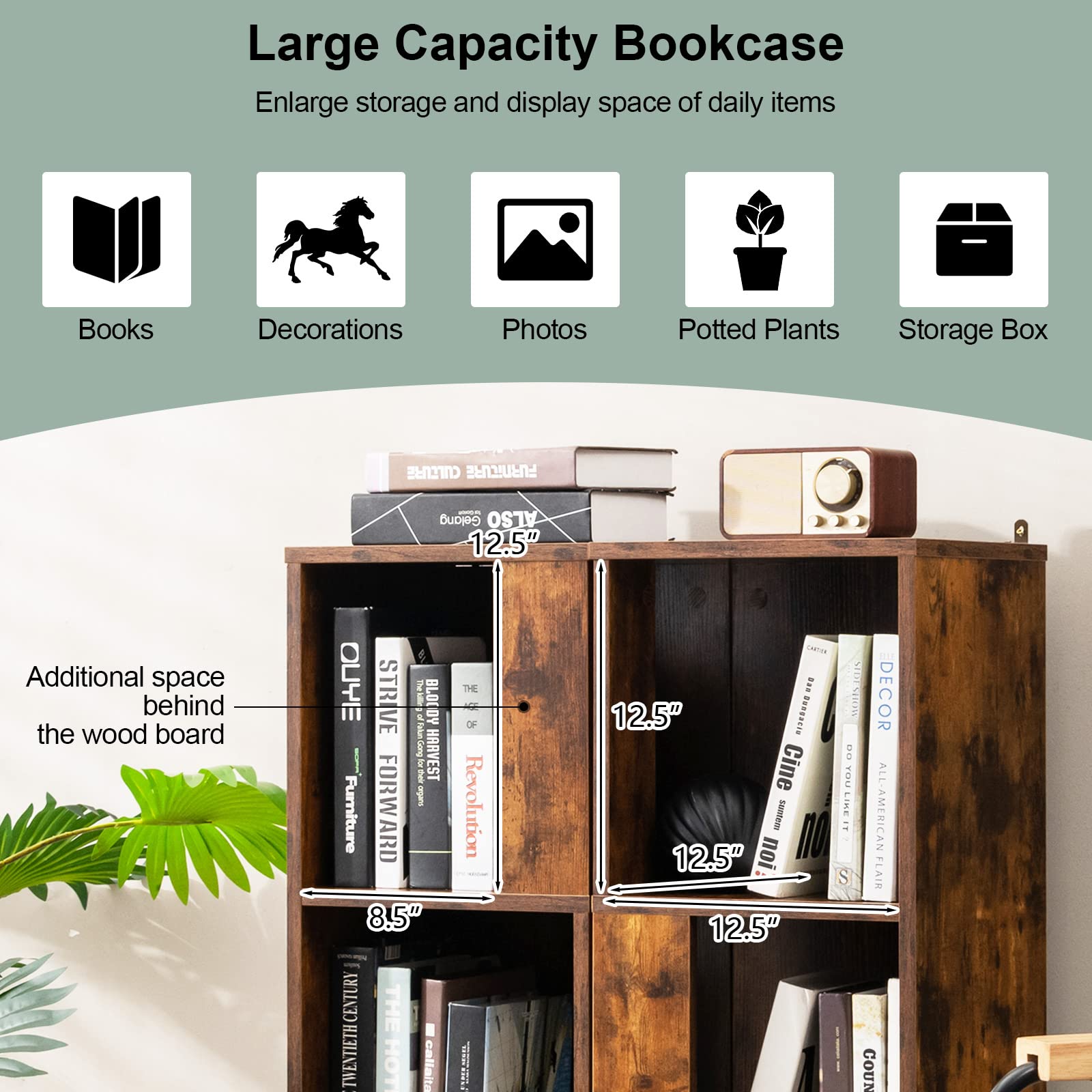 Giantex 6 Cube Bookcase