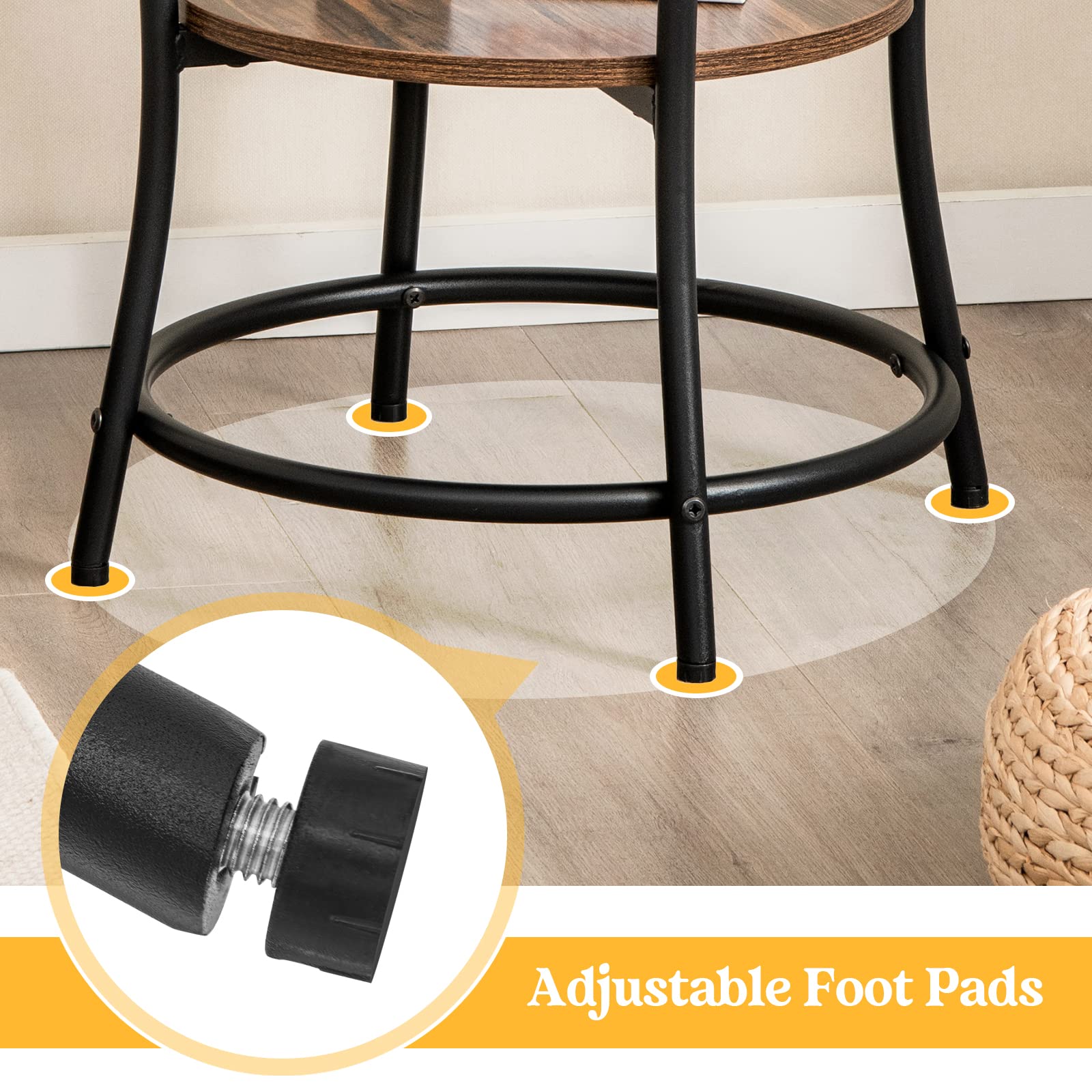 Giantex Round End Table Set