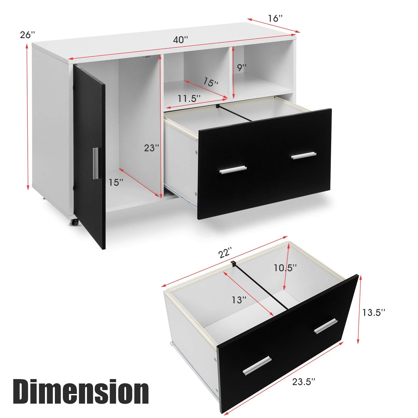 Giantex Lateral File Cabinet