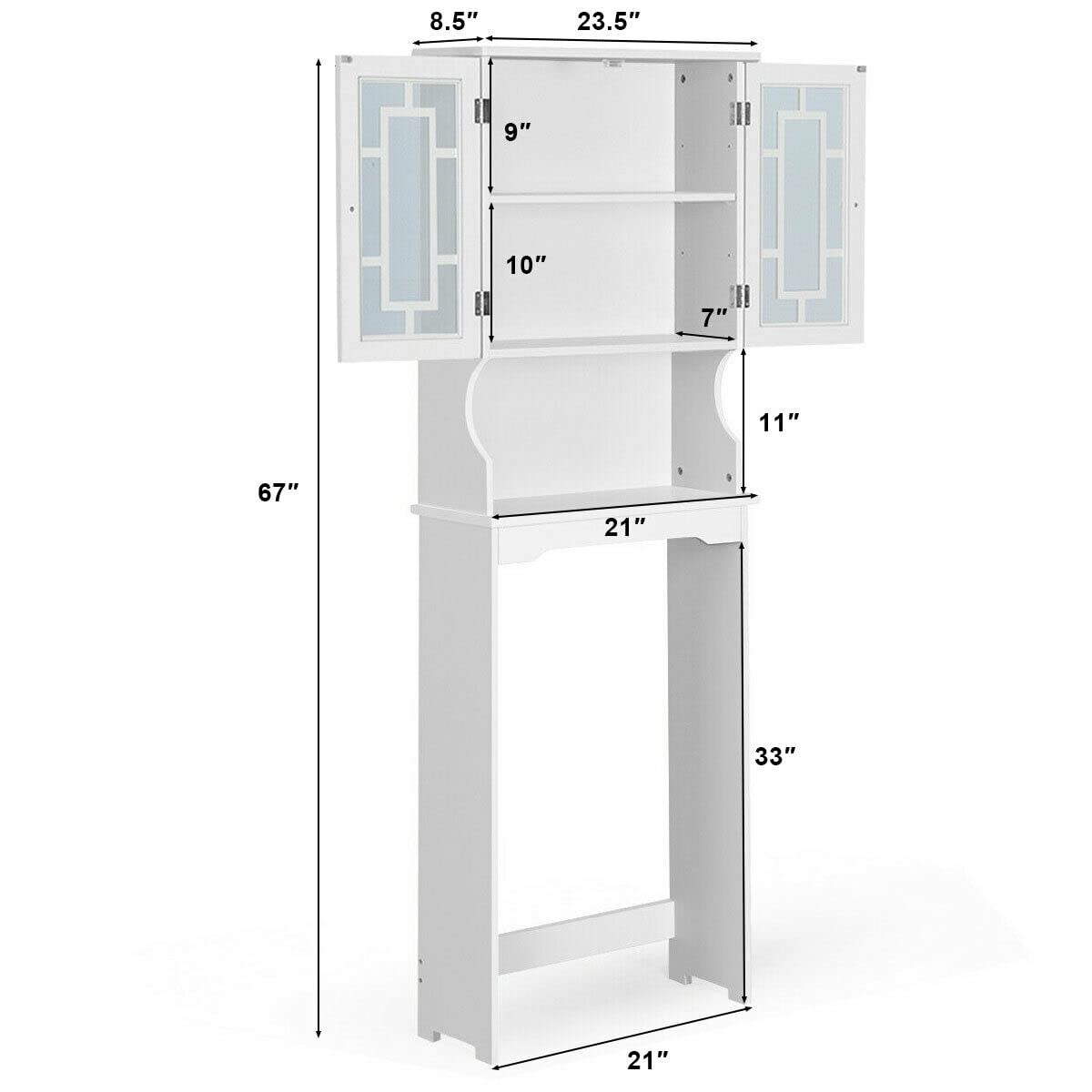 Giantex Over-The-Toilet Bathroom Storage Space