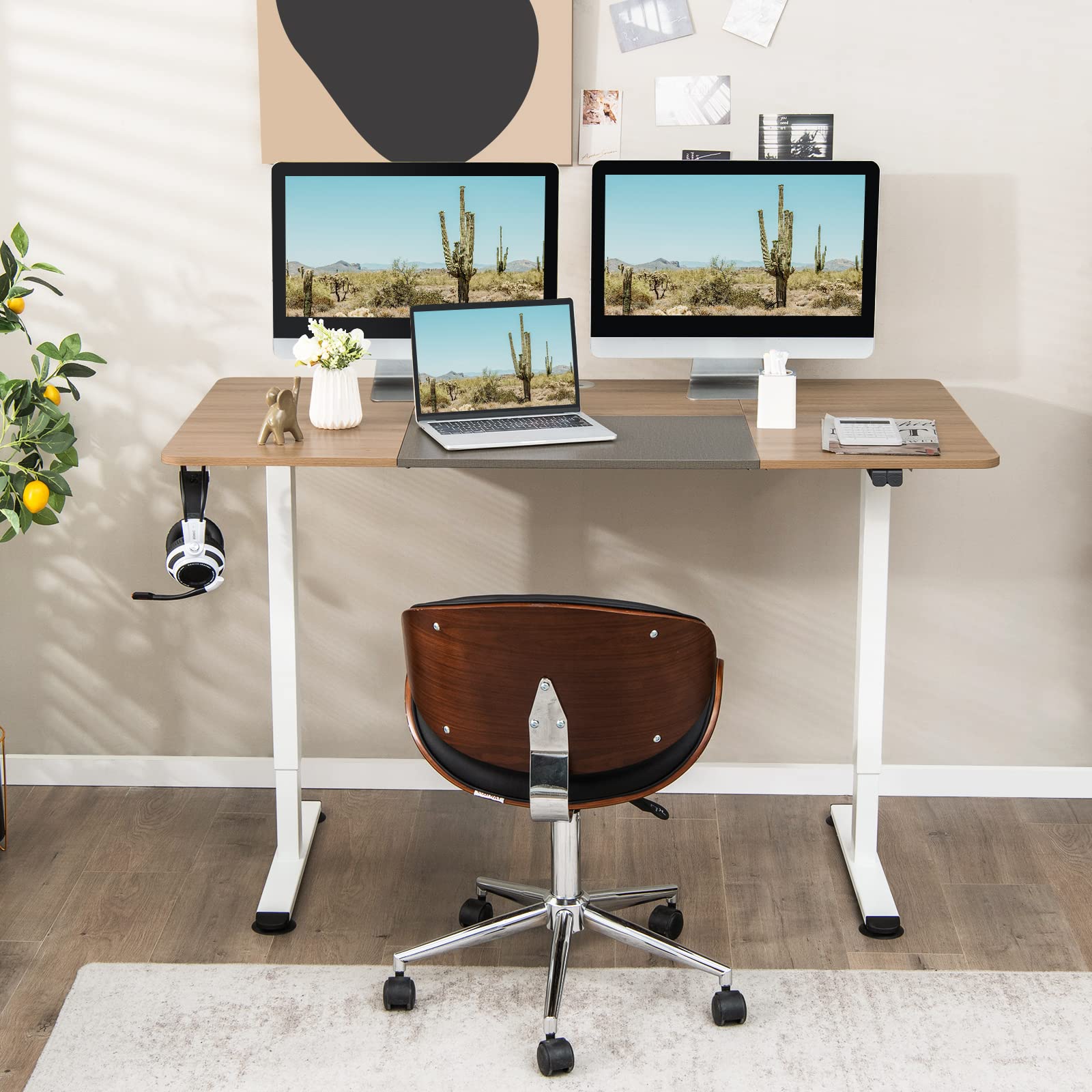 Giantex Electric Height Adjustable Standing Desk – Giantexus